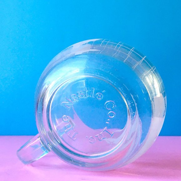 SOLD Glass Nestle Coffee Collector Glass Mugs Set of 4 - Picture 6 of 7